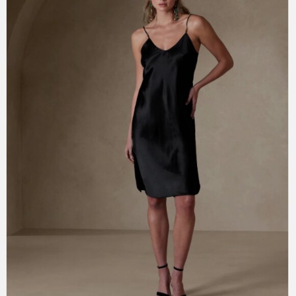 Banana Republic Black Bliss Silk Dress Size XS - Picture 6 of 6
